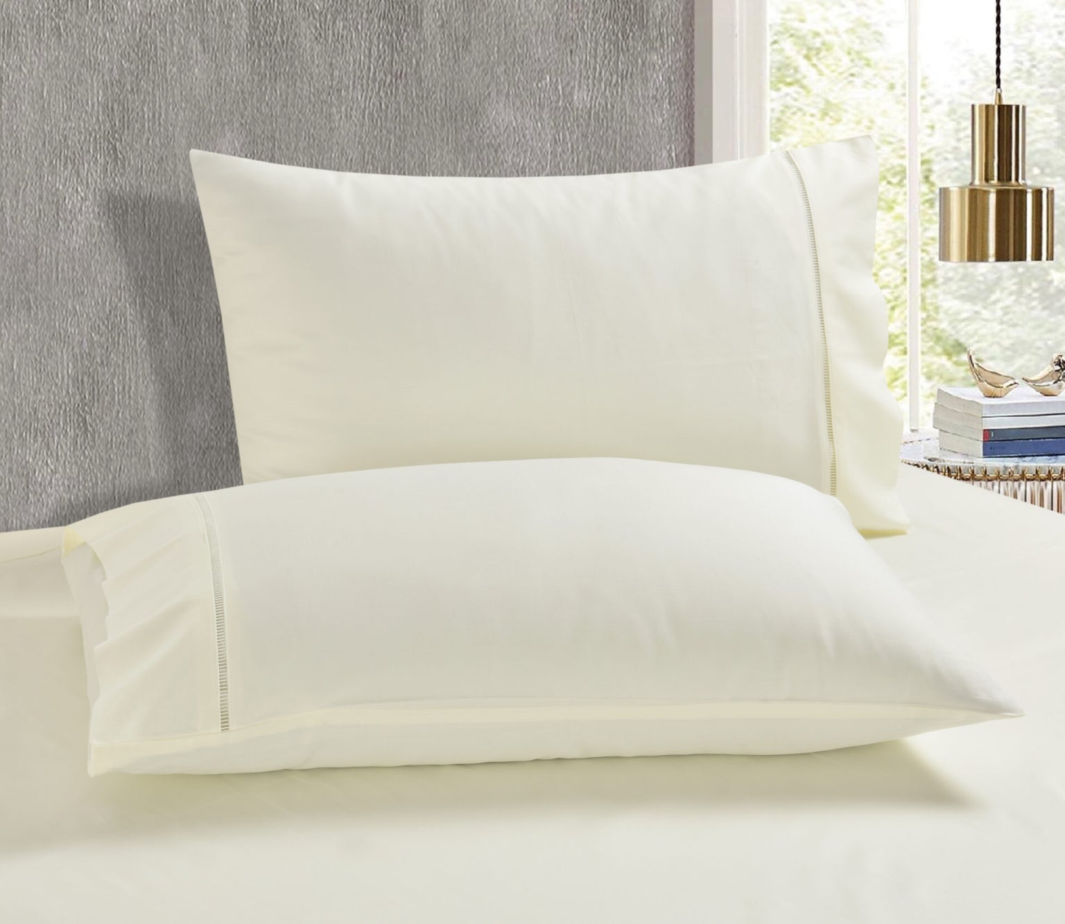 Venice (Ivory) (ΣΕΤ ΣΕΝΤΟΝΙΑ Υ/Δ 245×270+2 ΜΑΞ/ΘΗΚΕΣ 52×75) 300TC