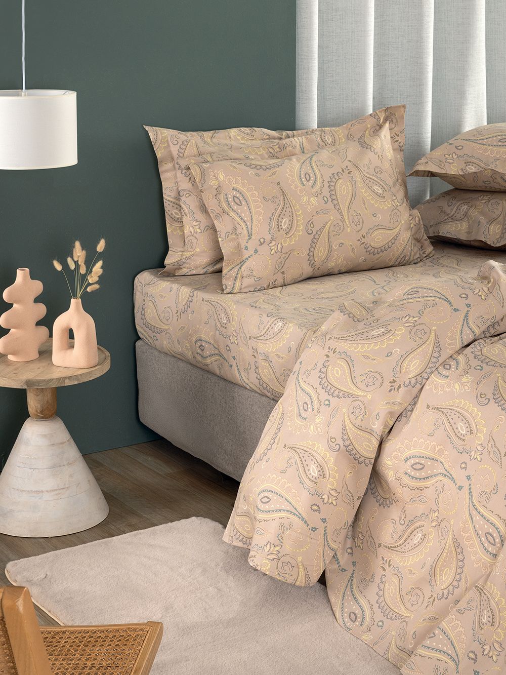 PALAMAIKI |Σετ Παπλωματοθήκη Υπέρδιπλη Pale 230x250