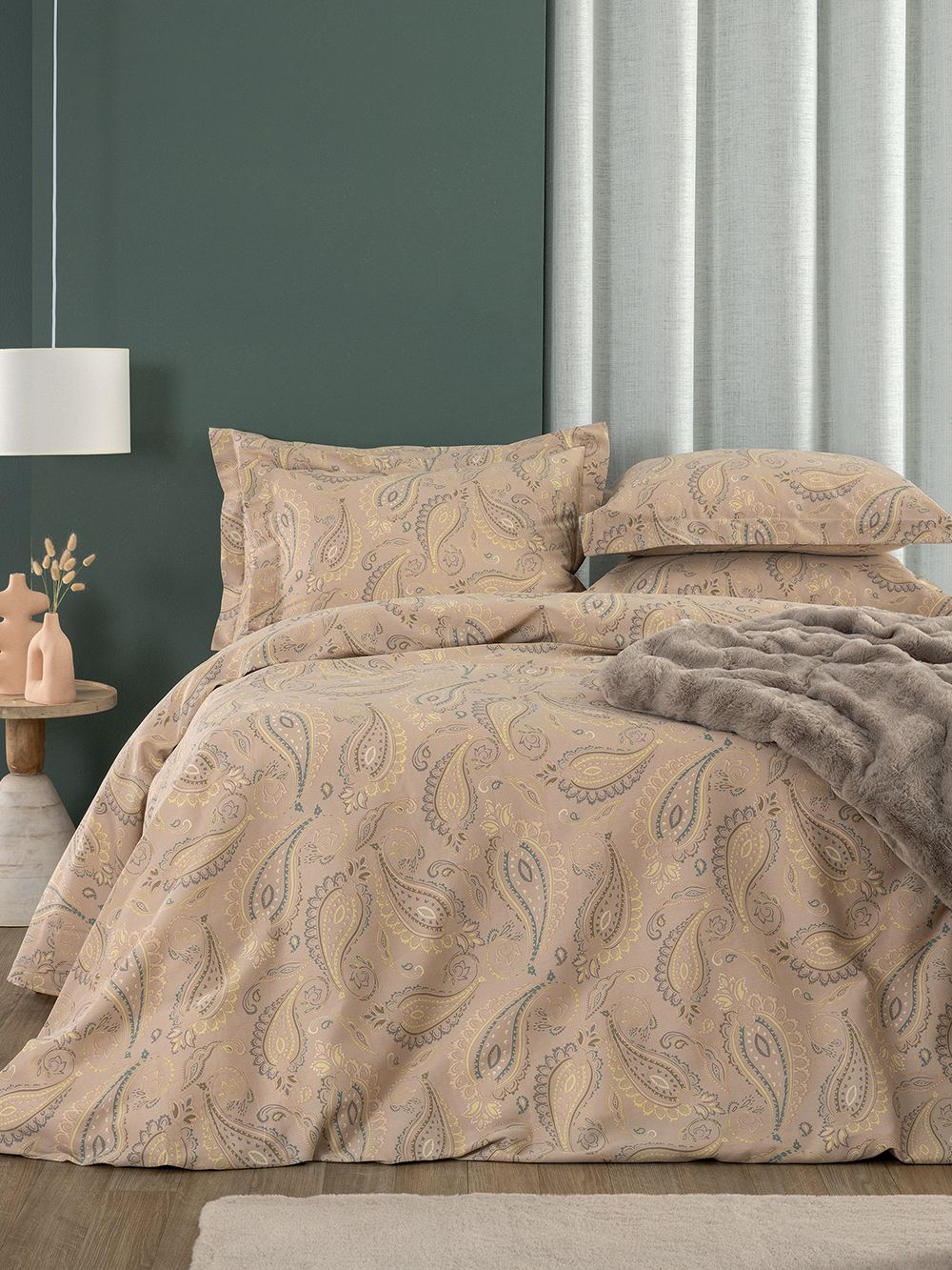 PALAMAIKI |Σετ Παπλωματοθήκη Υπέρδιπλη Pale 230x250