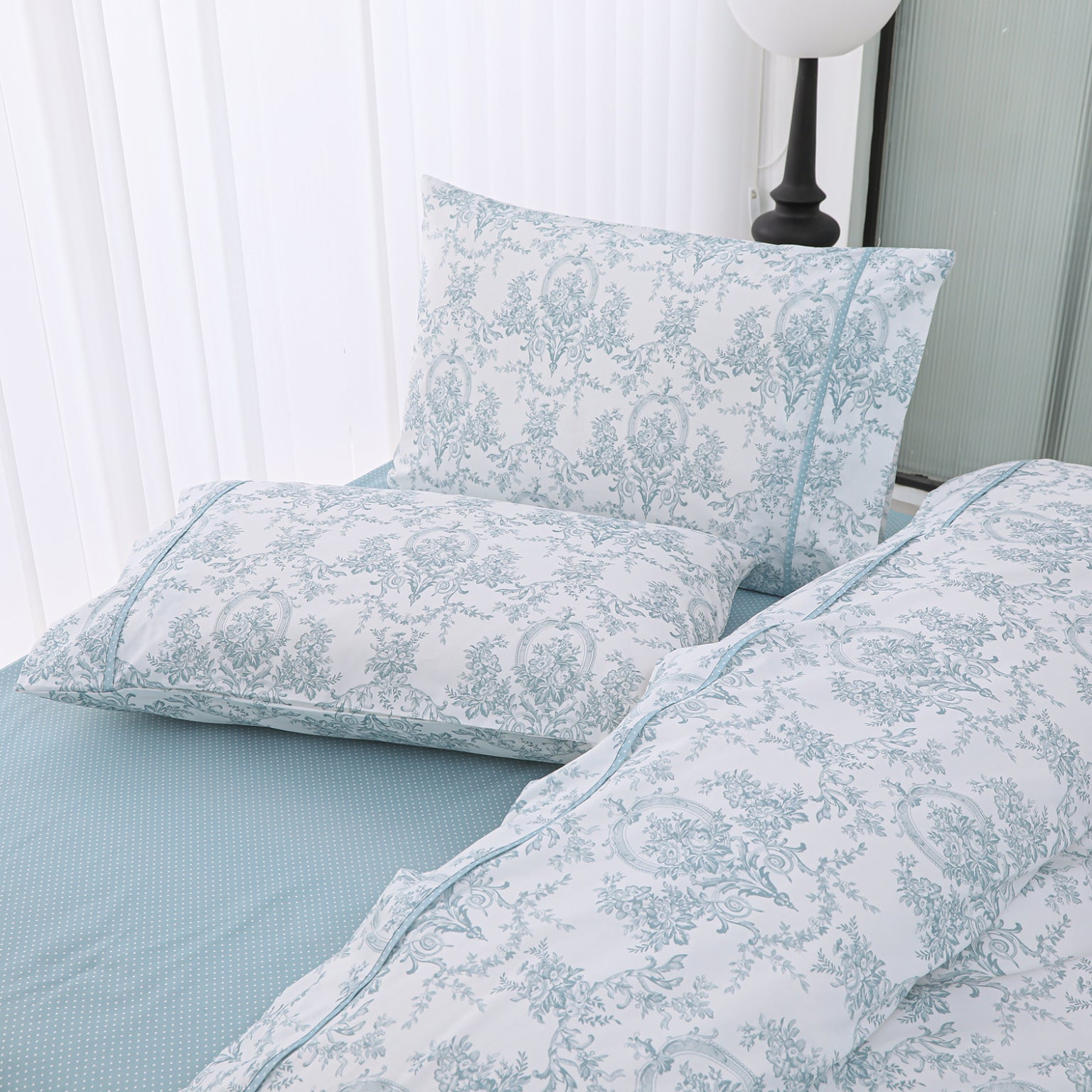 Chantal (Aqua) (ΣΕΤ ΣΕΝΤΟΝΙΑ Υ/Δ 245×270+2 ΜΑΞ/ΘΗΚΕΣ 52×75) 210TC