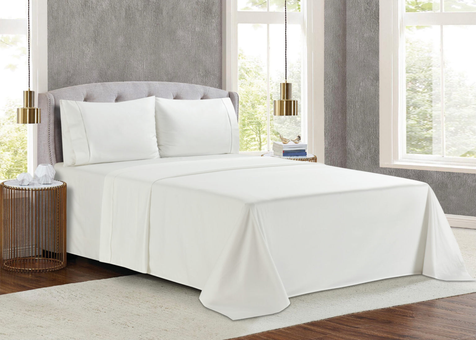 Venice (White) (ΣΕΤ ΣΕΝΤΟΝΙΑ Υ/Δ 245×270+2 ΜΑΞ/ΘΗΚΕΣ 52×75) 300TC