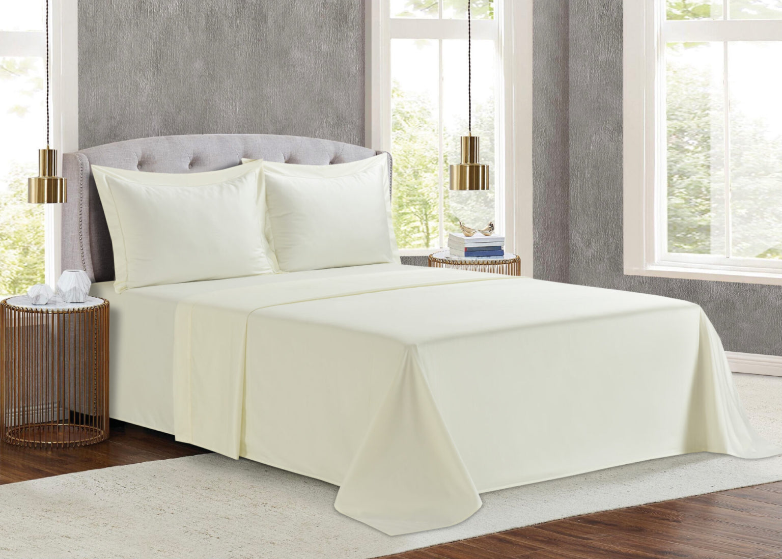 Monaco (Ivory) (ΣΕΤ ΣΕΝΤΟΝΙΑ Υ/Δ 245×270+2 ΜΑΞ/ΘΗΚΕΣ 52×75) 300TC