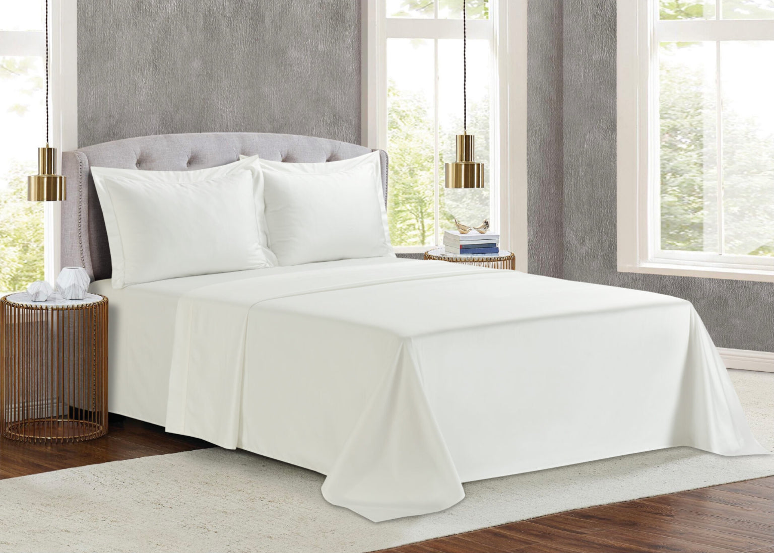 Monaco (White) (ΣΕΤ ΣΕΝΤΟΝΙΑ Υ/Δ 245×270+2 ΜΑΞ/ΘΗΚΕΣ 52×75) 300TC