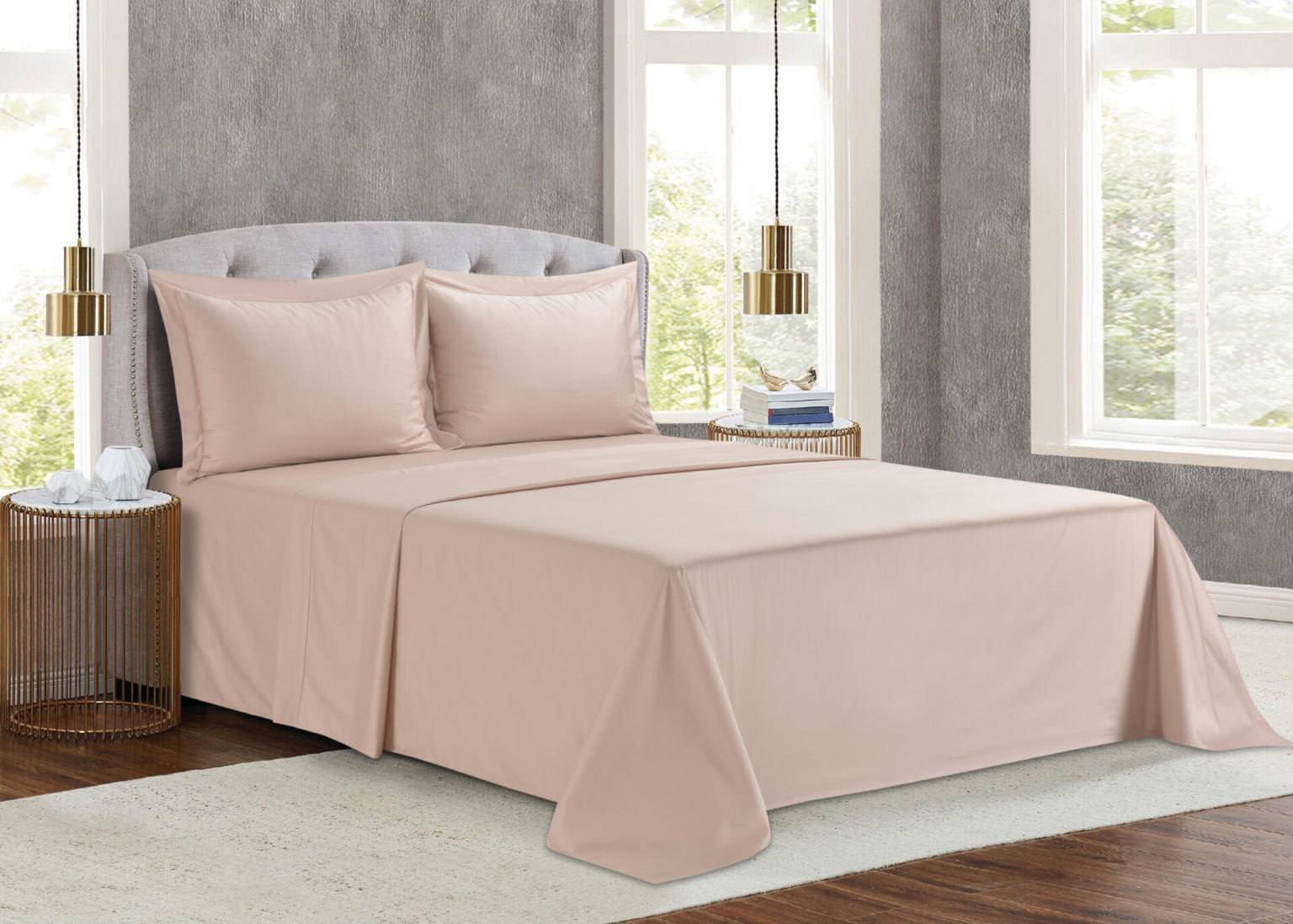 Monaco (Pink) (ΣΕΤ ΣΕΝΤΟΝΙΑ Υ/Δ 245×270+2 ΜΑΞ/ΘΗΚΕΣ 52×75) 300TC