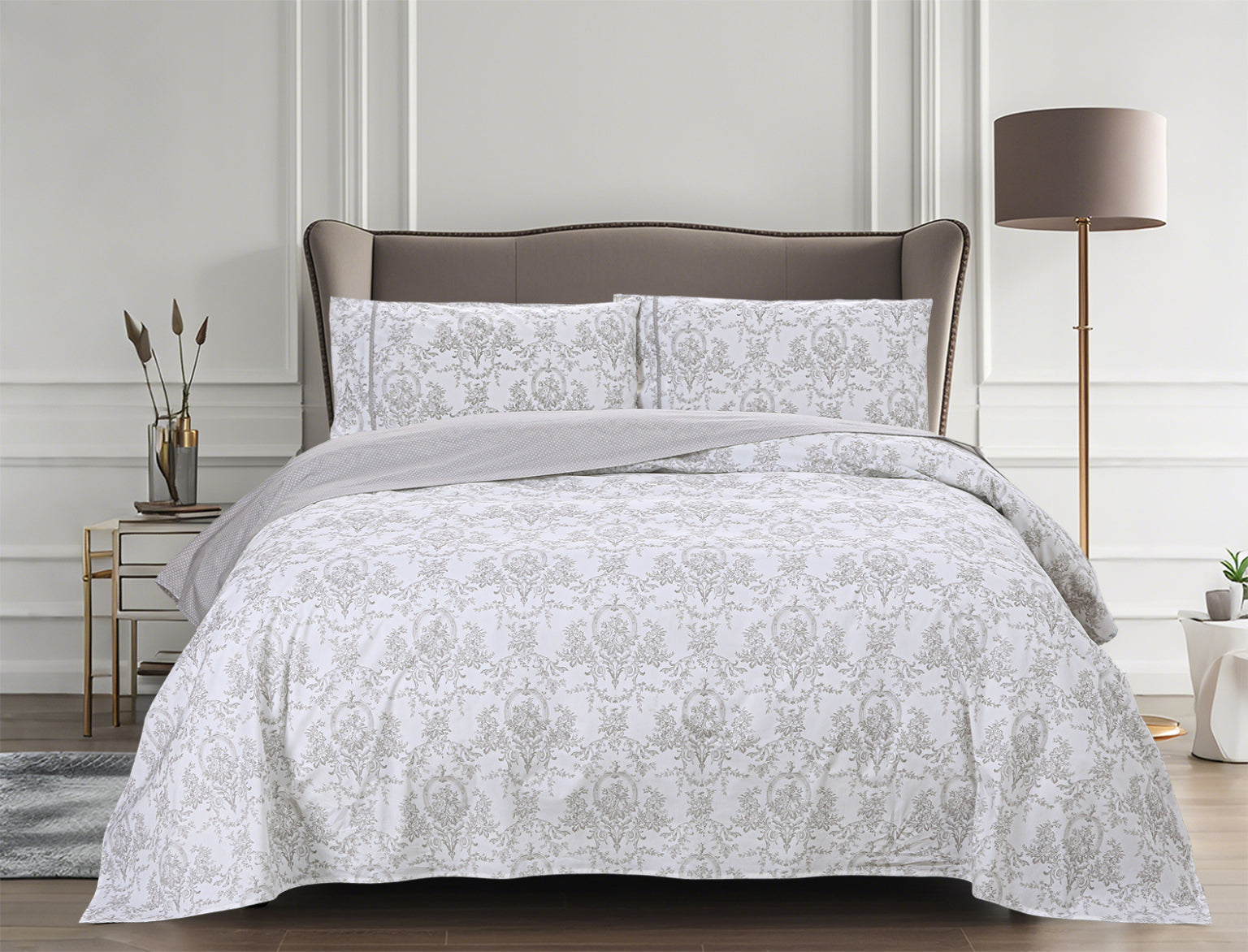 Chantal (Beige) (ΣΕΤ ΣΕΝΤΟΝΙΑ Υ/Δ 245×270+2 ΜΑΞ/ΘΗΚΕΣ 52×75) 210TC
