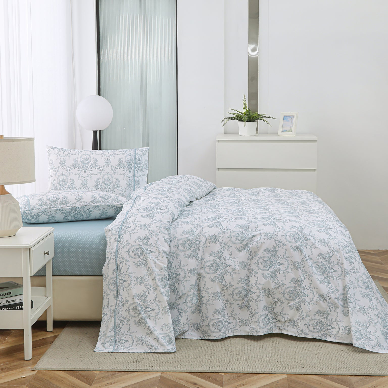 Chantal (Aqua) (ΣΕΤ ΣΕΝΤΟΝΙΑ Υ/Δ 245×270+2 ΜΑΞ/ΘΗΚΕΣ 52×75) 210TC