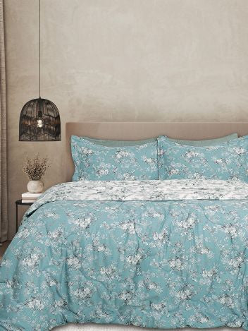 Σετ Πάπλωμα & Σεντόνια Υπέρδιπλα Bed In A Bag Floral