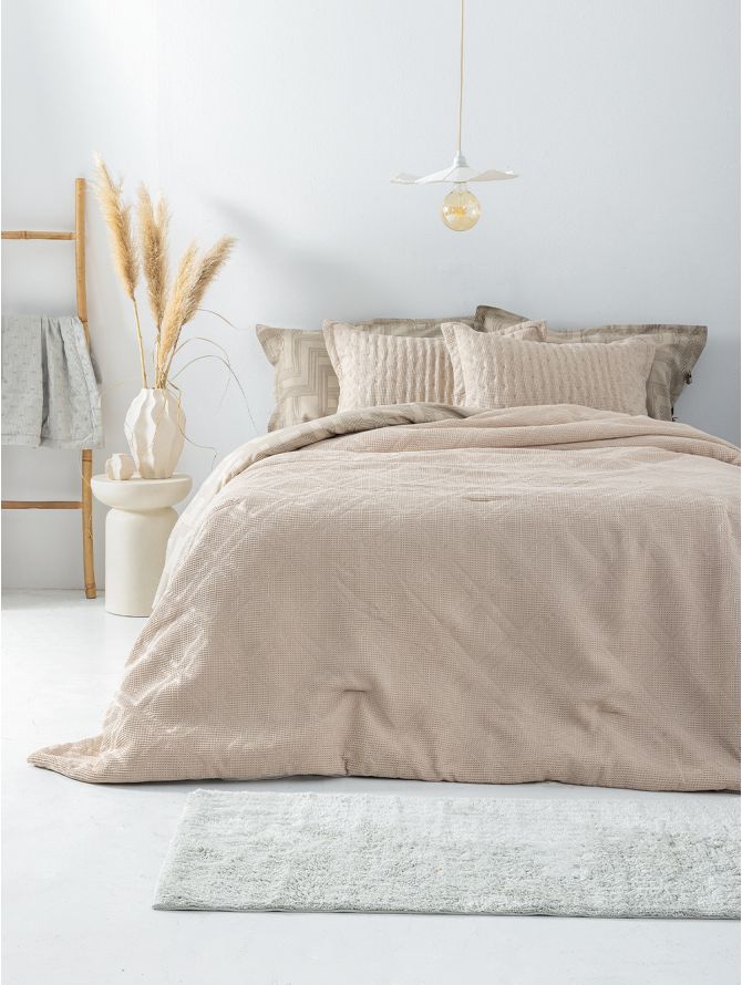 Κουβερλί υπέρδιπλο 220x240 ALISON BEIGE