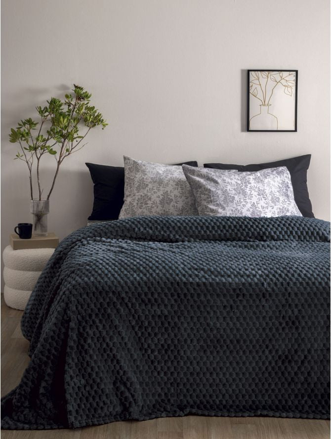 Κουβέρτα Fleece 160x220 ASTER COAL