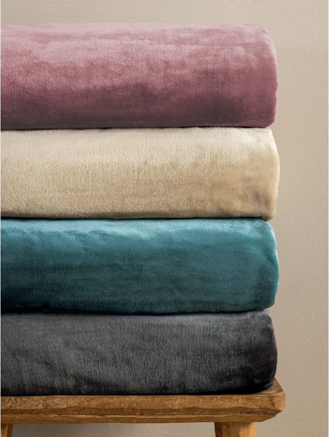 Κουβέρτα Fleece 220x240 LUCY MAUVE