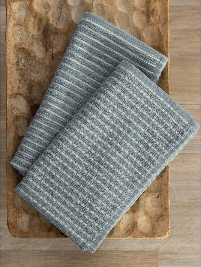 Σετ 2 Πετσέτες Κουζίνας Kitchen Towels 40x50 KITY GREY