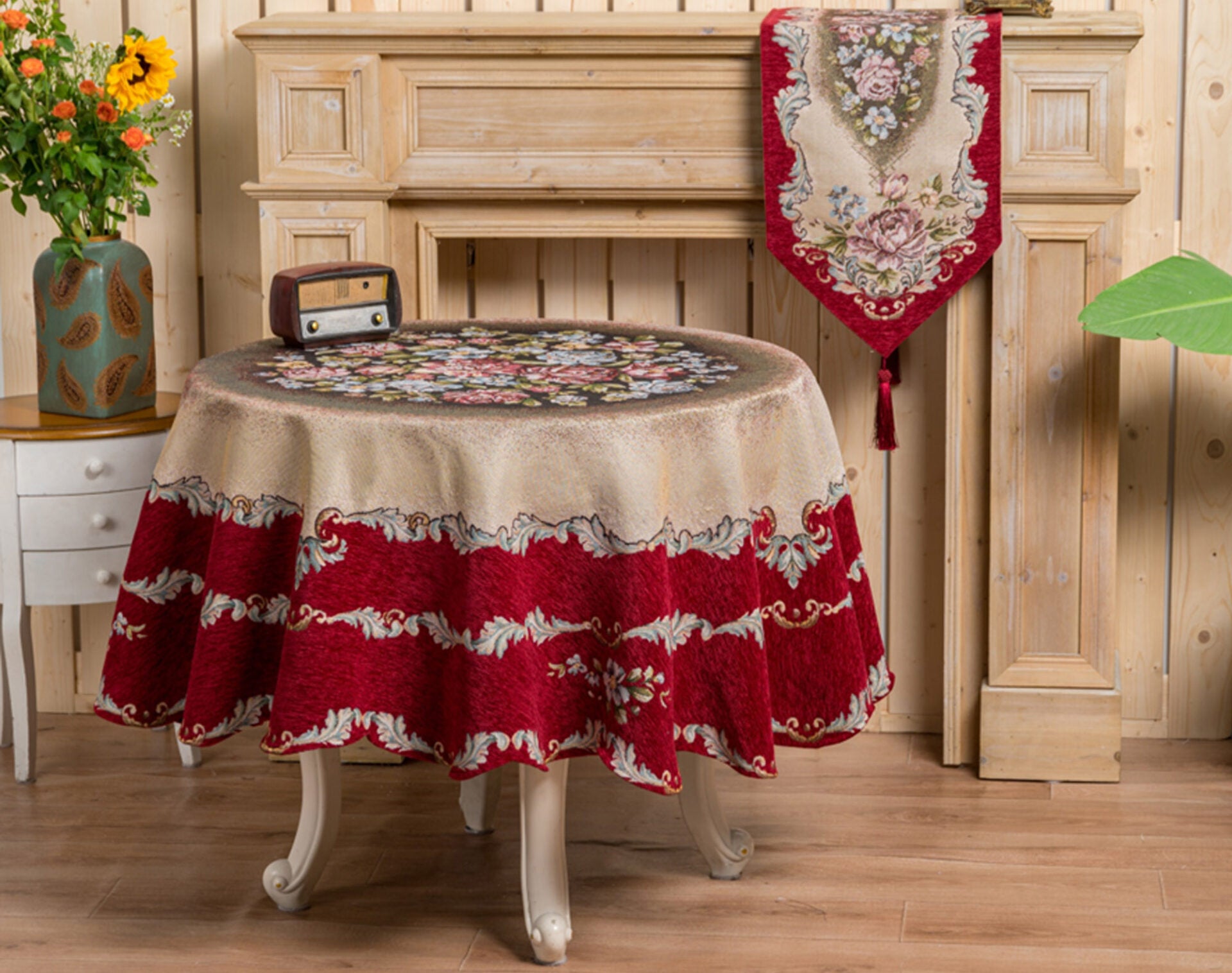 Liolios | Στόφα DAMASCO Burgundy