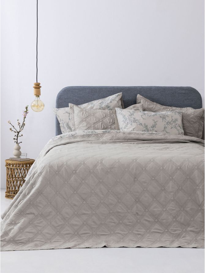 Palamaiki | Σετ Κουβερλί υπέρδιπλο 220x240 IFIGENEIA BEIGE