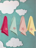 Palamaiki | Σετ 4 Πετσετάκια Μπανιου Kids Bath STARFISH