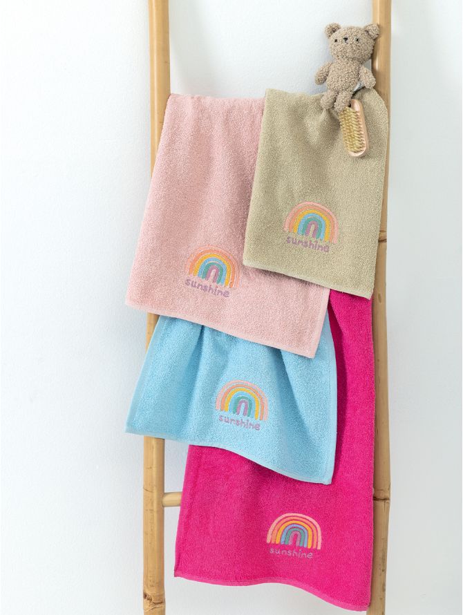 Palamaiki | Σετ 4 Πετσετάκια Μπανιου Kids Bath SUNSHINE