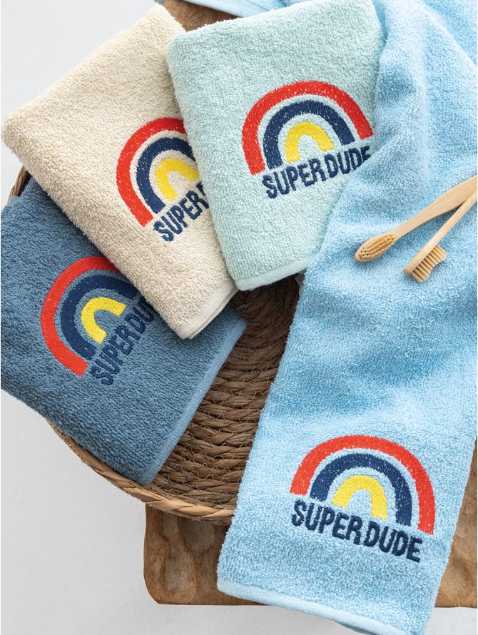 Palamaiki | Σετ 4 Πετσετάκια Μπανιου Kids Bath SUPER